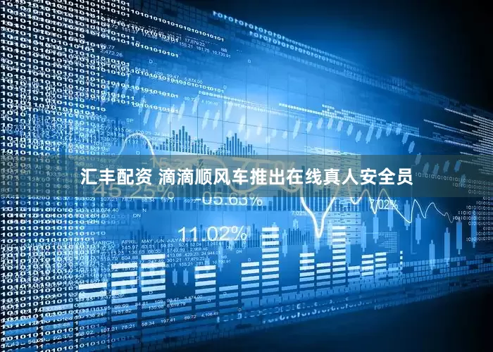 汇丰配资 滴滴顺风车推出在线真人安全员