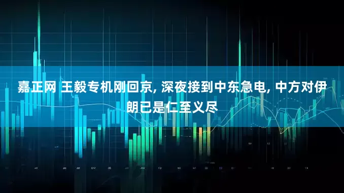 嘉正网 王毅专机刚回京, 深夜接到中东急电, 中方对伊朗已是仁至义尽
