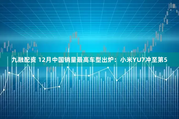 九融配资 12月中国销量最高车型出炉：小米YU7冲至第5